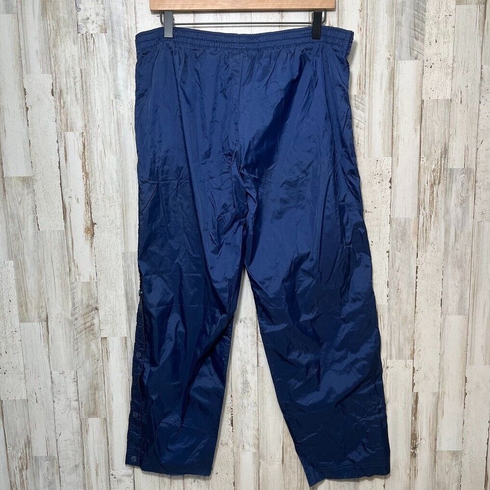 Vintage Y2K Nike Navy Blue Button Breakaway Tear Away Windbreaker Pants Mens L - Picture 7 of 8
